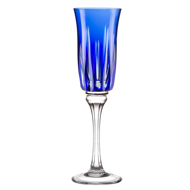 Taça de Cristal Vivaldi para Champagne Overlay Mozart Crystal By Frederico Strauss - 190ml - Sonata 66