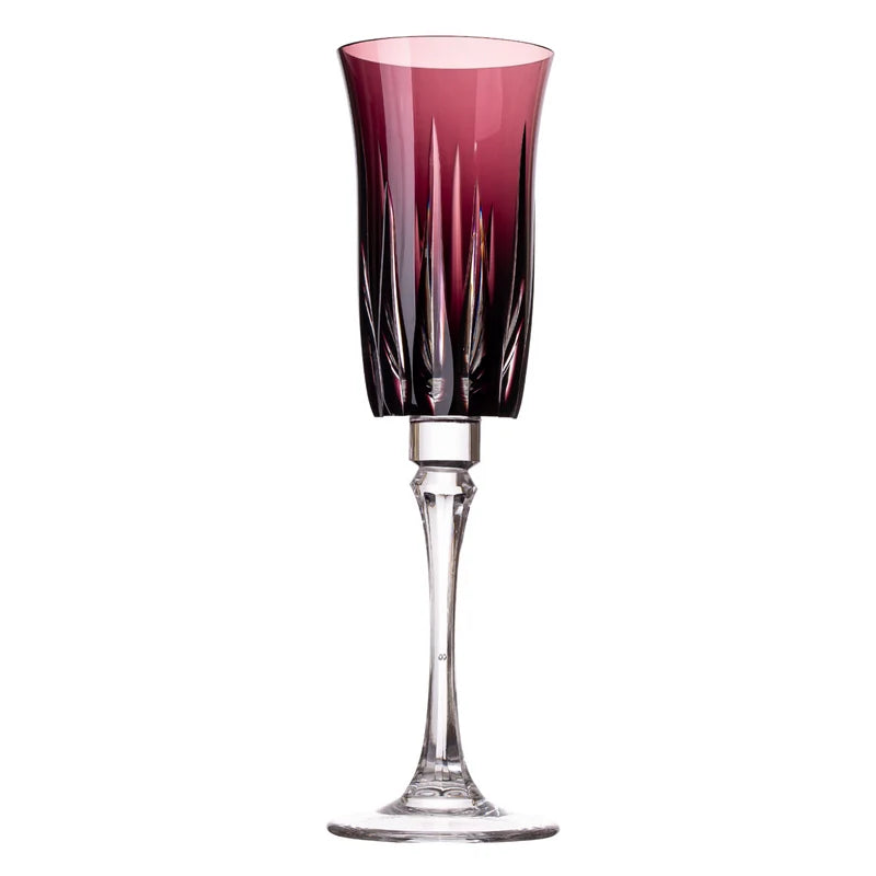 Taça de Cristal Vivaldi para Champagne Overlay Mozart Crystal By Frederico Strauss - 190ml - Sonata 66