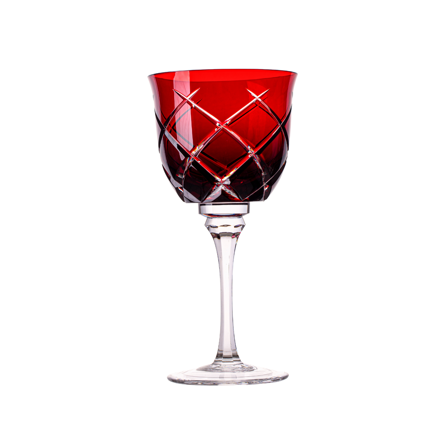 Taça de Cristal Vivaldi para Vinho Branco Overlay Mozart Crystal By Frederico Strauss - 280ml - Sonata 33