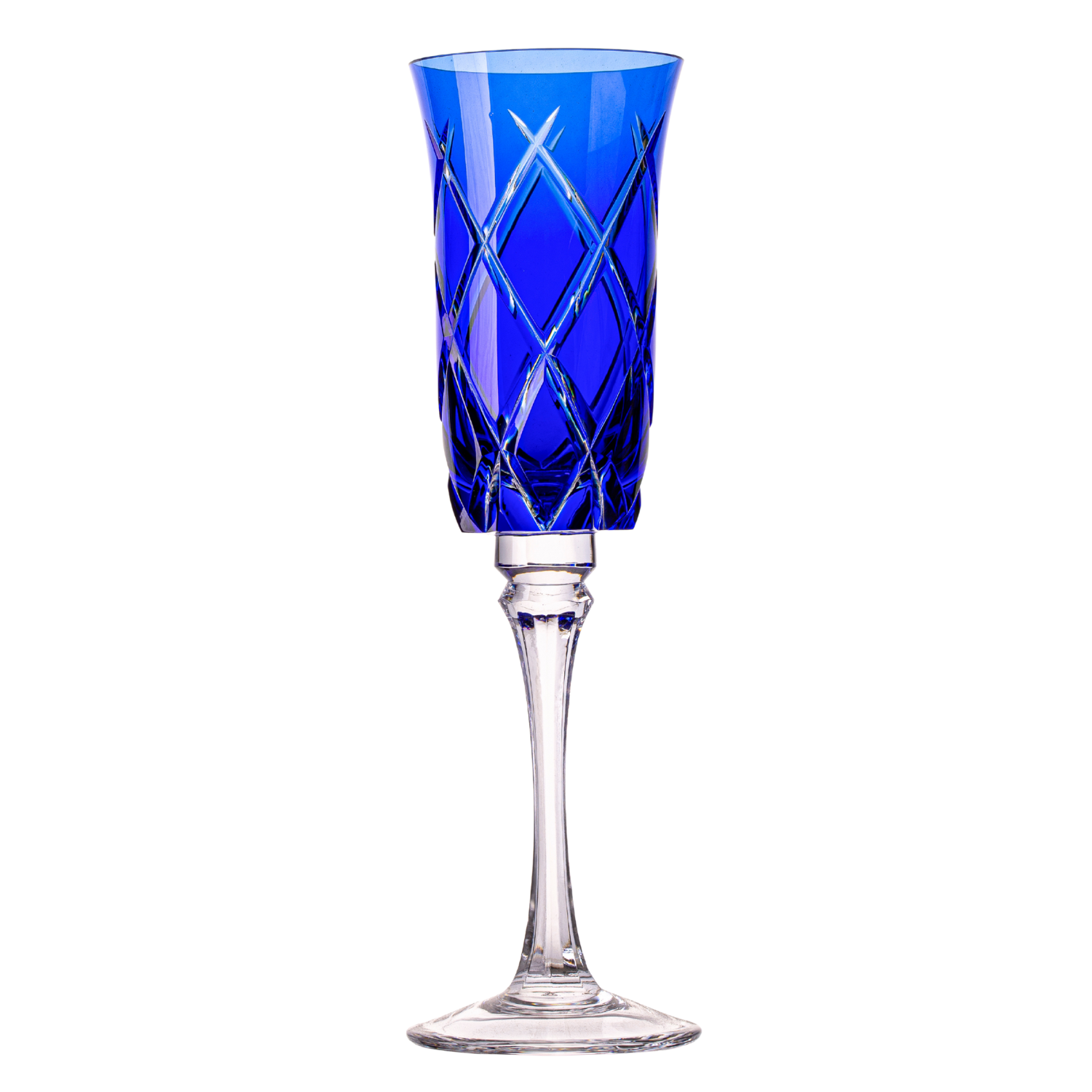 Taça de Cristal Vivaldi para Champagne Overlay Mozart Crystal By Frederico Strauss - 190ml - Sonata 33