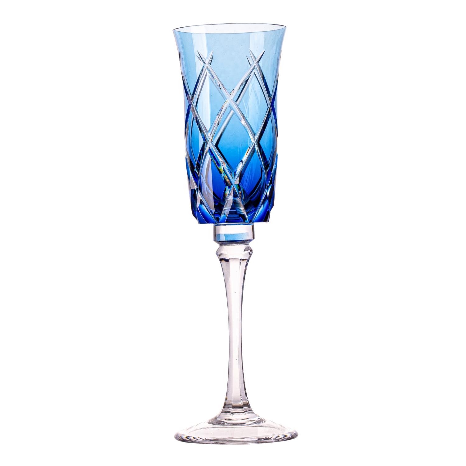 Taça de Cristal Vivaldi para Champagne Overlay Mozart Crystal By Frederico Strauss - 190ml - Sonata 33