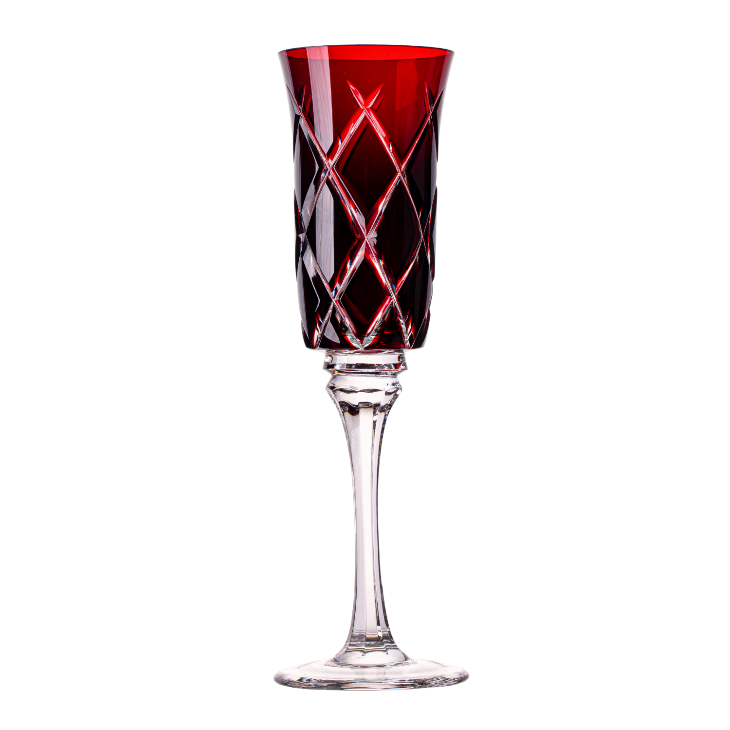 Taça de Cristal Vivaldi para Champagne Overlay Mozart Crystal By Frederico Strauss - 190ml - Sonata 33
