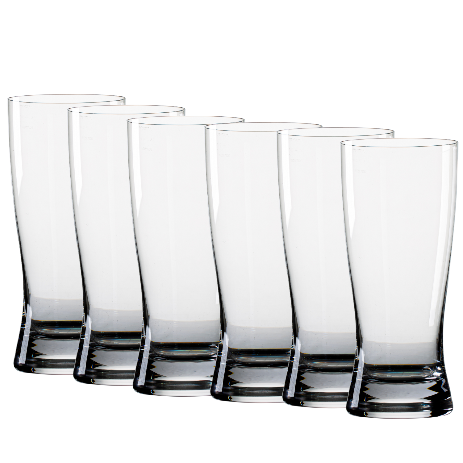 Jogo de 6 Copos de Cristal Pint Mozart Crystal By Frederico Strauss - 560ml - Cerveja