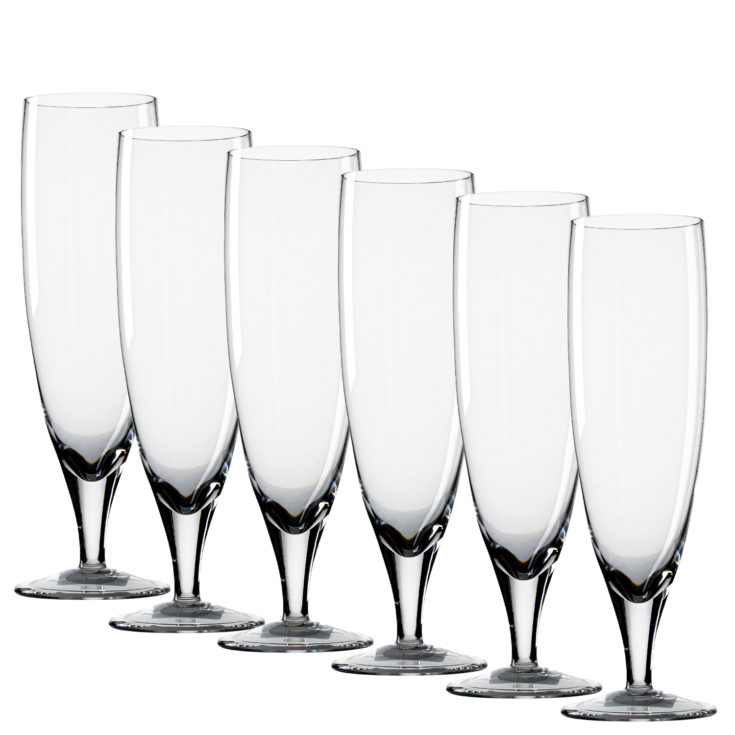 Jogo de 6 Taças de Cristal Tulipa para Lager Mozart Crystal By Frederico Strauss - 300ml - Cerveja