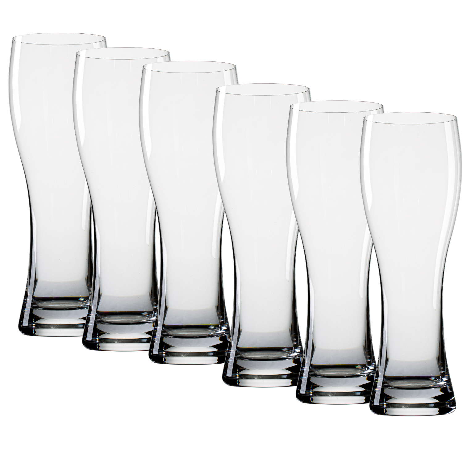 Jogo de 6 Taças de Cristal Weiss Mozart Crystal By Frederico Strauss - 700ml - Cerveja