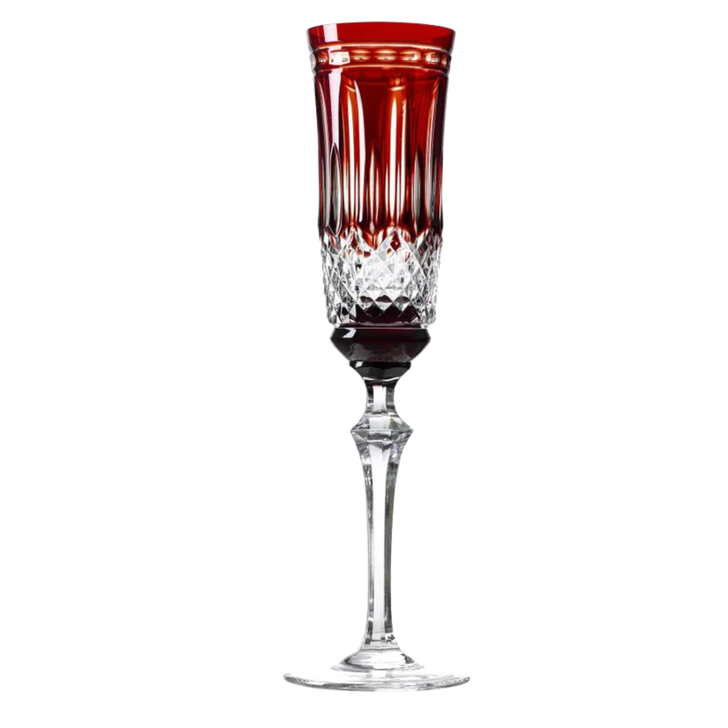 Taça de Cristal para Champagne Overlay Mozart Crystal By Frederico Strauss - 225ml - Serenata 68