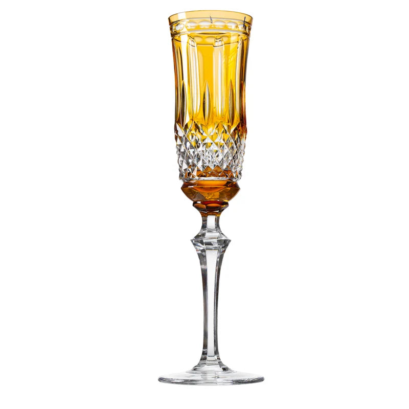 Taça de Cristal para Champagne Overlay Mozart Crystal By Frederico Strauss - 225ml - Serenata 68