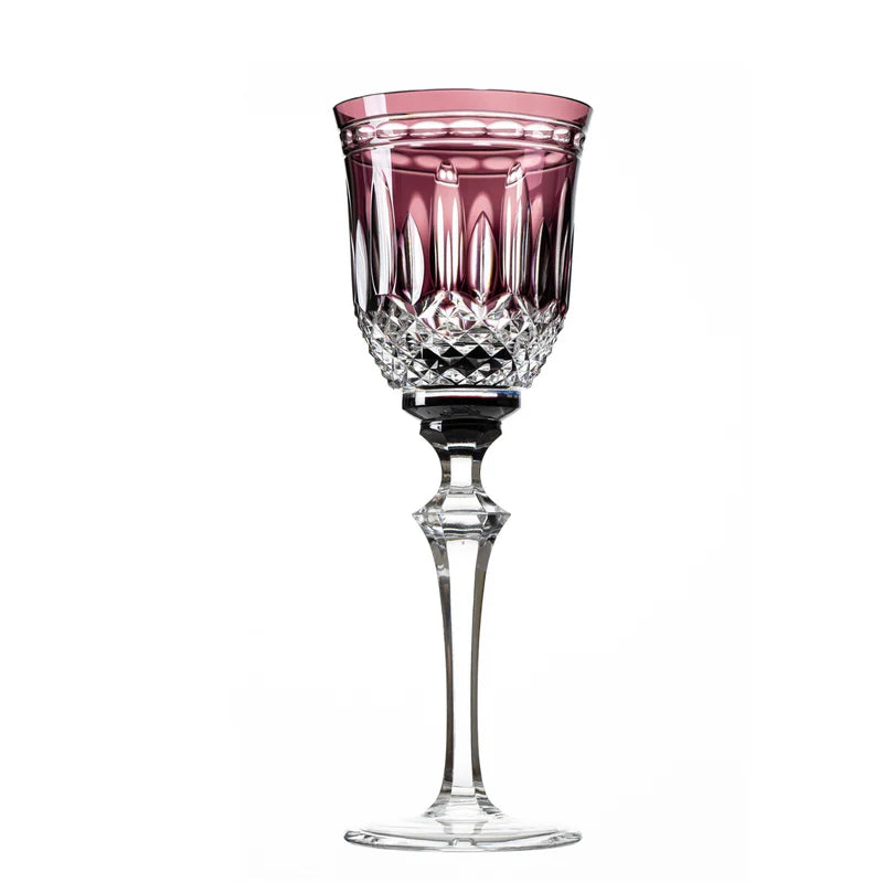 Taça de Cristal para Vinho Branco Overlay Mozart Crystal By Frederico Strauss - 220ml - Serenata 68