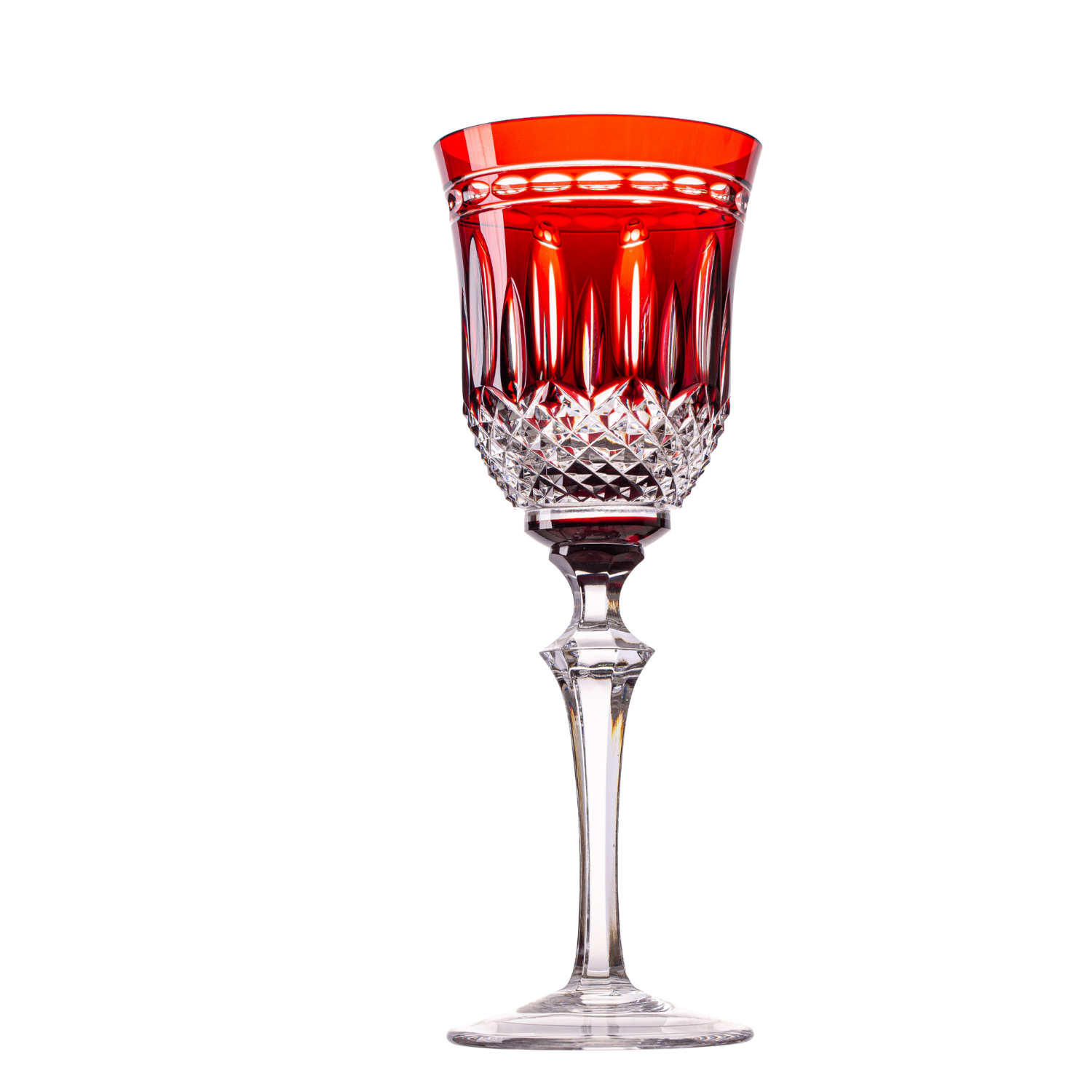 Taça de Cristal para Vinho Branco Overlay Mozart Crystal By Frederico Strauss - 220ml - Serenata 68