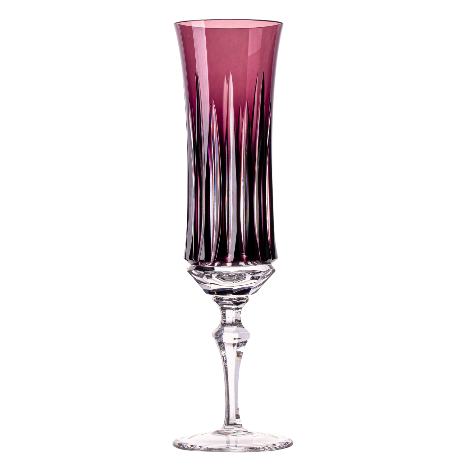 Taça de Cristal Vivaldi para Champagne Overlay Mozart Crystal By Frederico Strauss - 360ml - Flauta 66