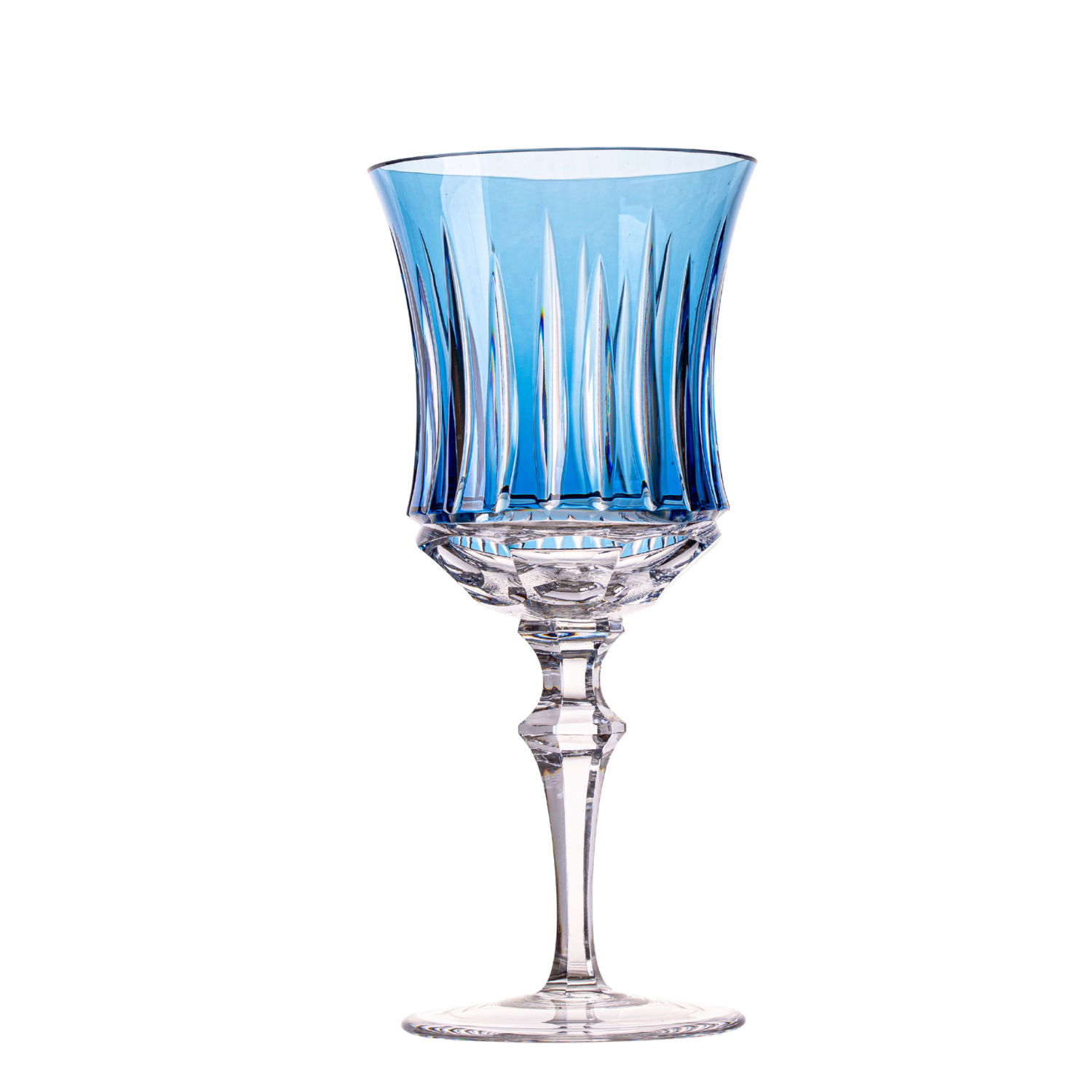 Taça de Cristal Vivaldi para Vinho Branco Overlay Mozart Crystal By Frederico Strauss - 270ml - Flauta 66