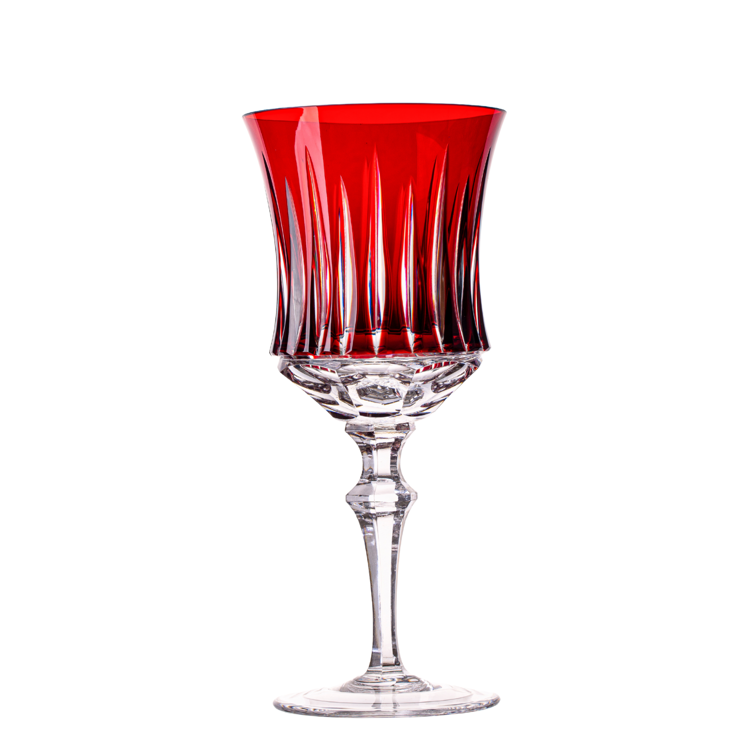 Taça de Cristal Vivaldi para Vinho Branco Overlay Mozart Crystal By Frederico Strauss - 270ml - Flauta 66