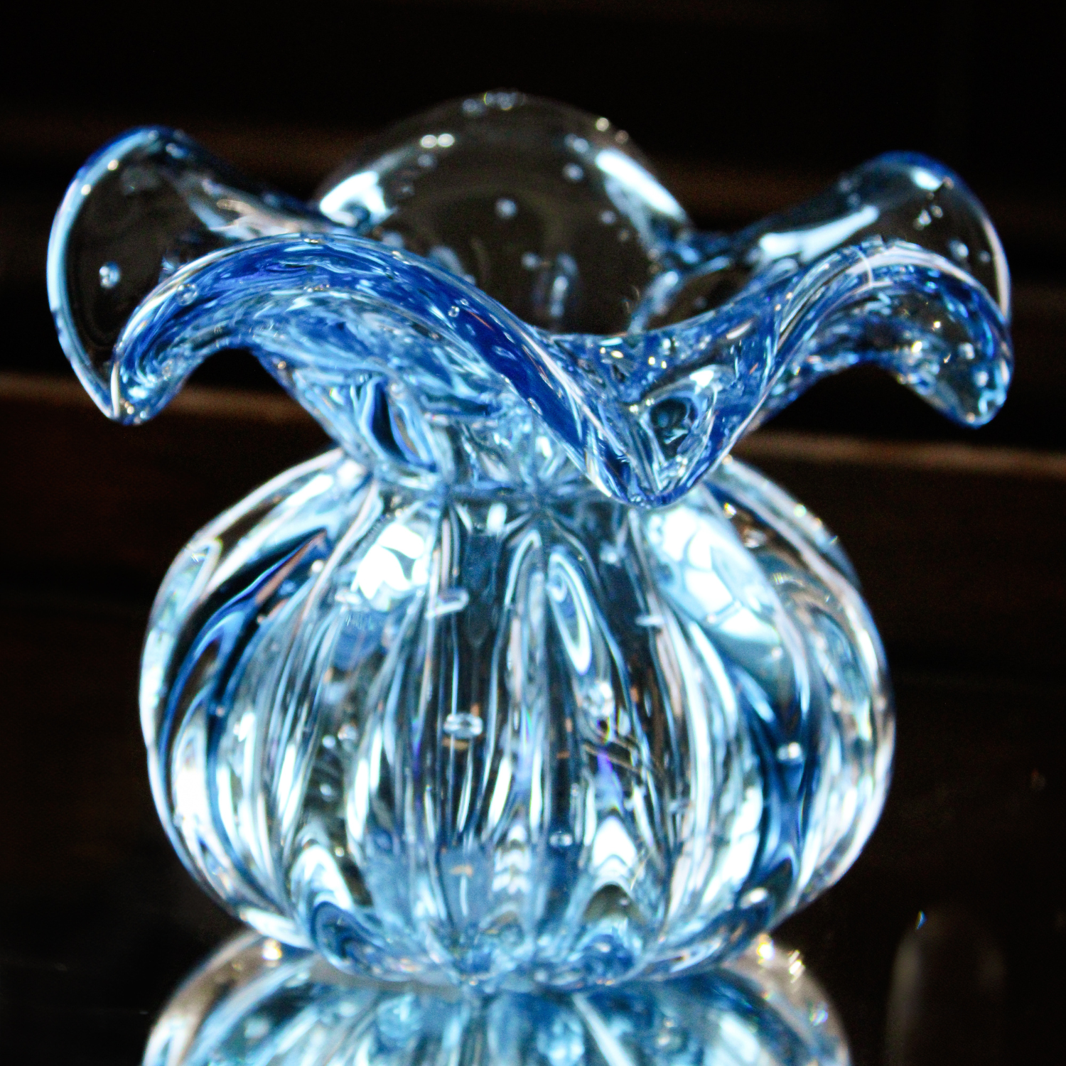 Vaso em Murano Roma Blu - Pequeno