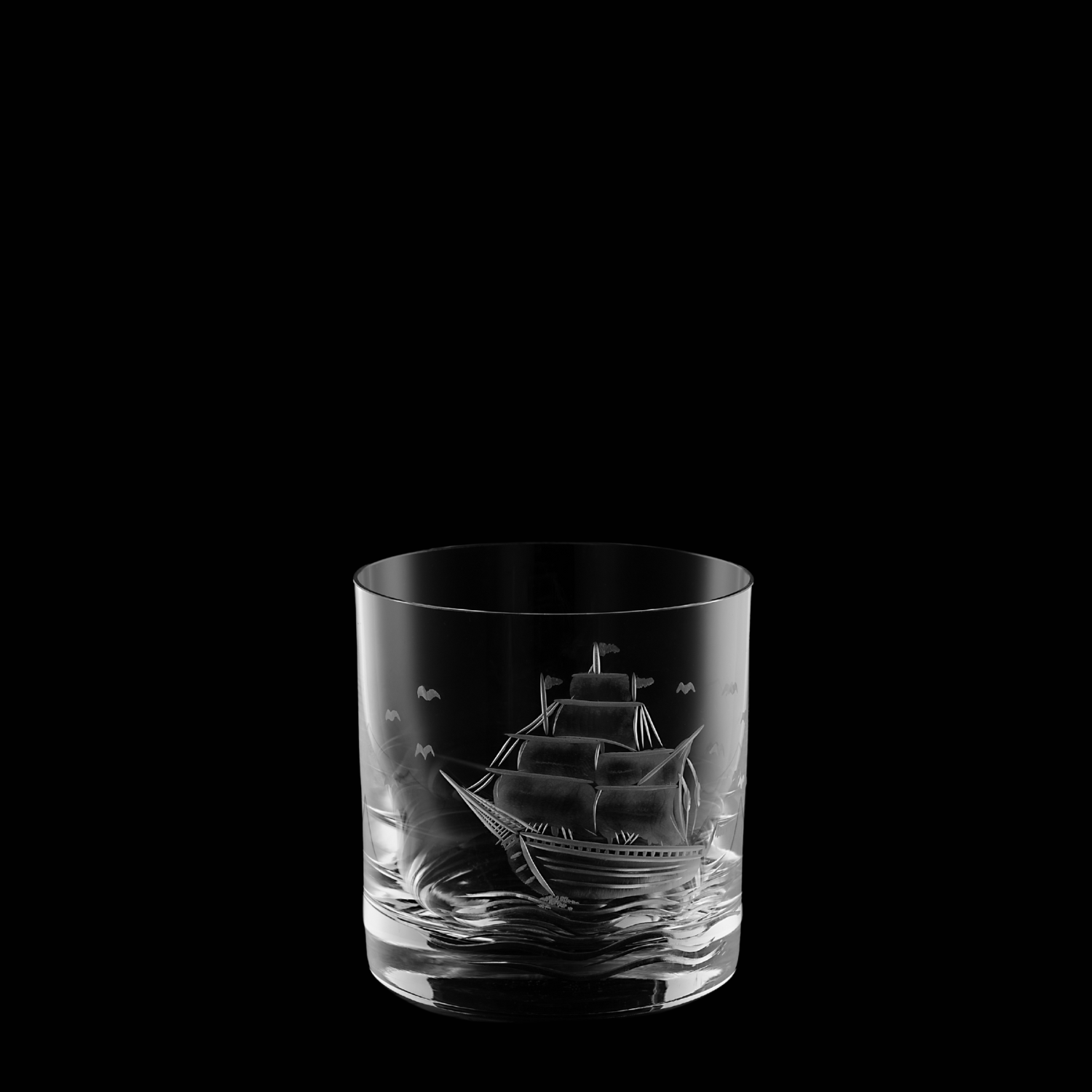 Copo de Cristal Double Blend Caravela Mozart Crystal By Frederico Strauss - LapidArte