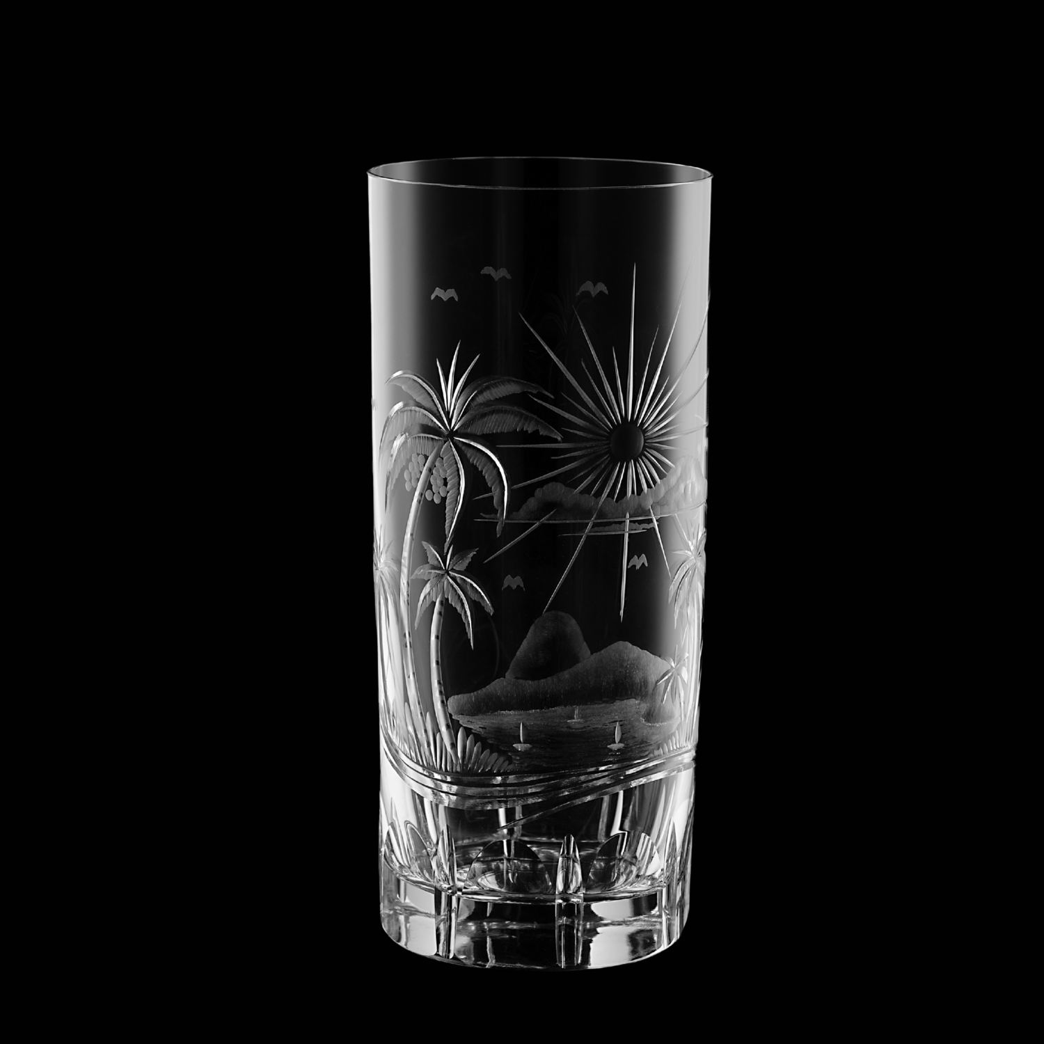 Copo de Cristal Cuba Libre Rio de Janeiro Mozart Crystal By Frederico Strauss - LapidArte