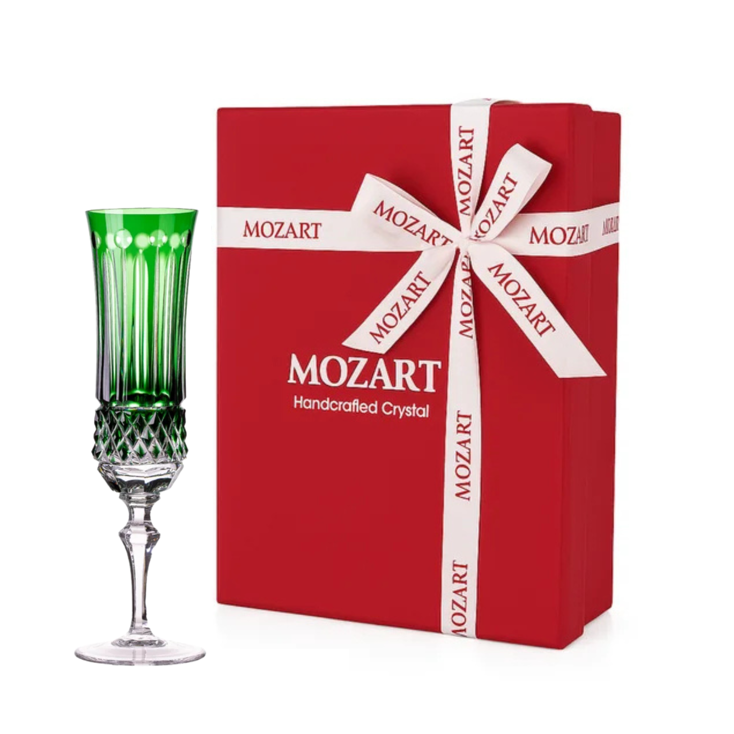 Cores Sortidas - Conjunto 6 Taças de Cristal para Champagne C/ Caixa de Presente - Flauta