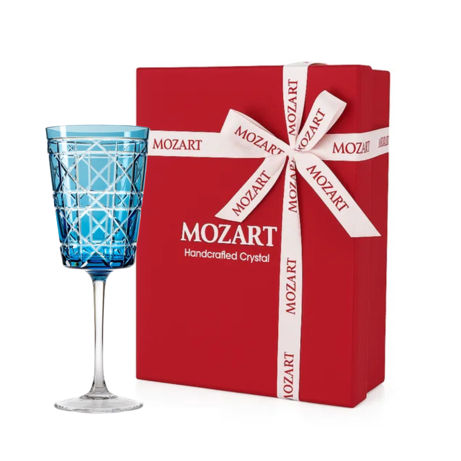 Cores Sortidas - Conjunto 6 Taças de Cristal para Vinho Tinto C/ Caixa de Presente - Casa de Bragança