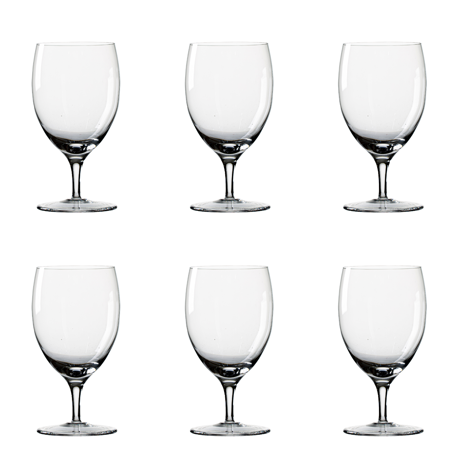 Jogo de 6 Taças de Cristal para Água Mozart Crystal By Frederico Strauss - 350ml - Sinfonia