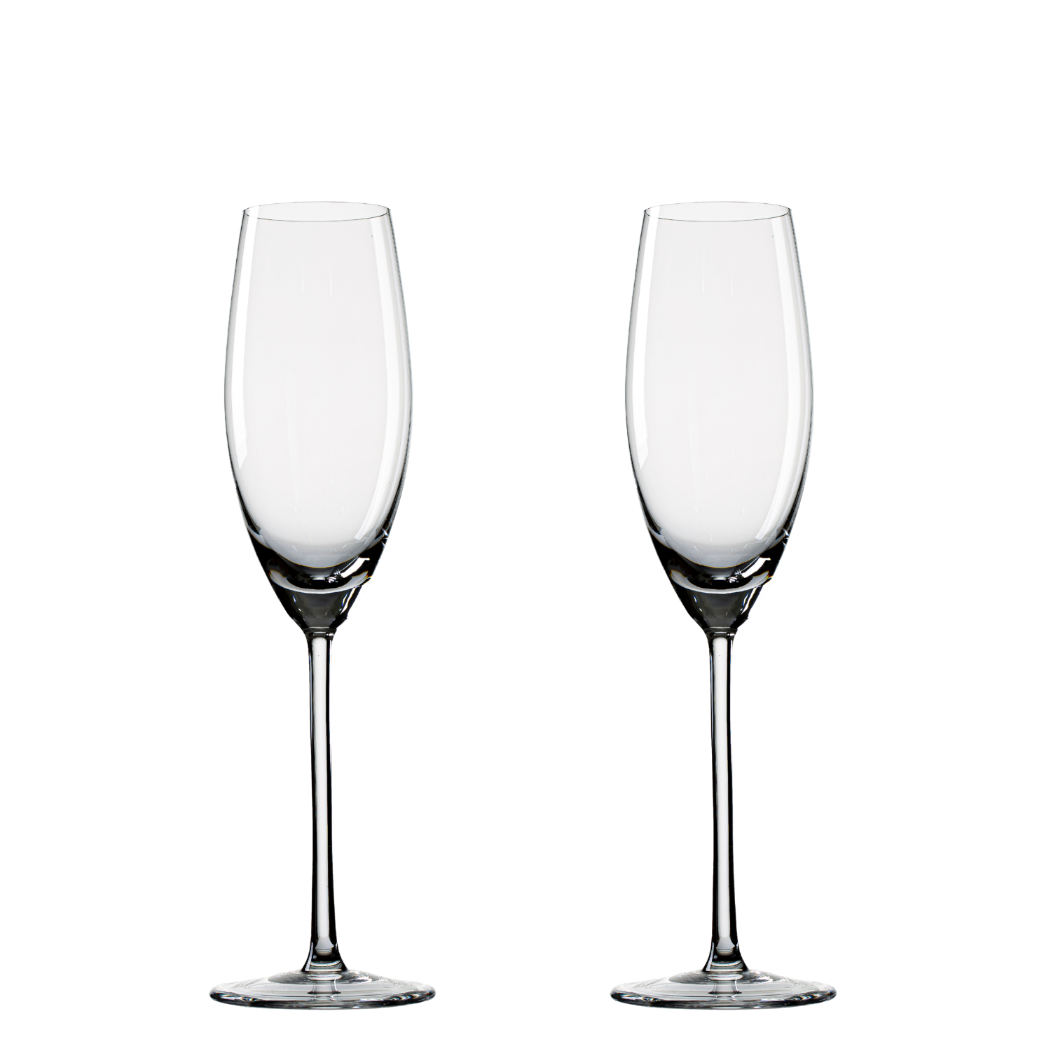 Jogo de 2 Taças de Cristal para Champagne Mozart Crystal By Frederico Strauss - 205ml - Sinfonia