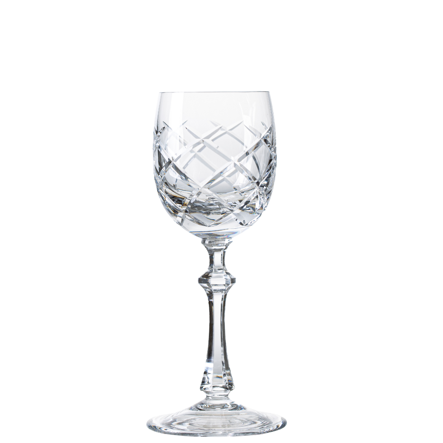 Jogo de 6 Taças de Cristal Réquiem para Licor Lapidado 33 Mozart Crystal By Frederico Strauss
