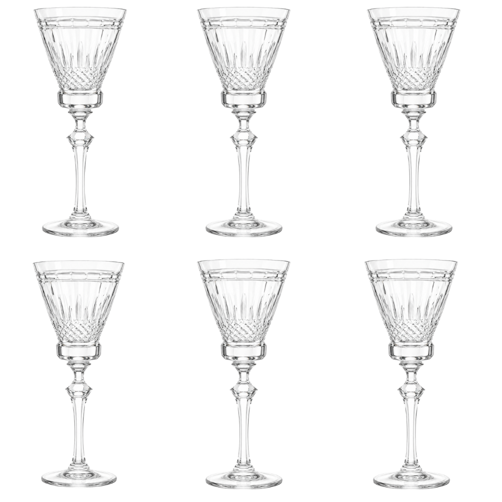 Jogo de 6 Taças de Cristal para Água Mozart Crystal By Frederico Strauss - Princesa Isabel 68