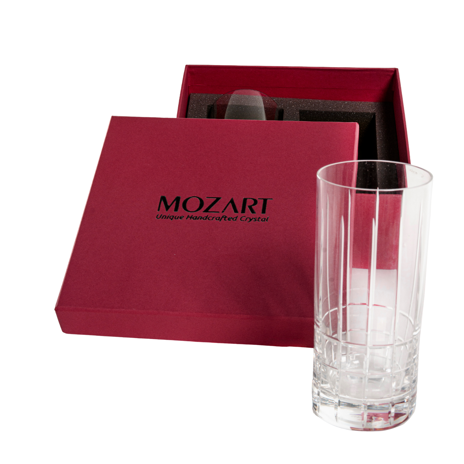 Jogo de 2 Copos de Cristal Double Cuba Libre com Caixa Presente Mozart Crystal By Frederico Strauss