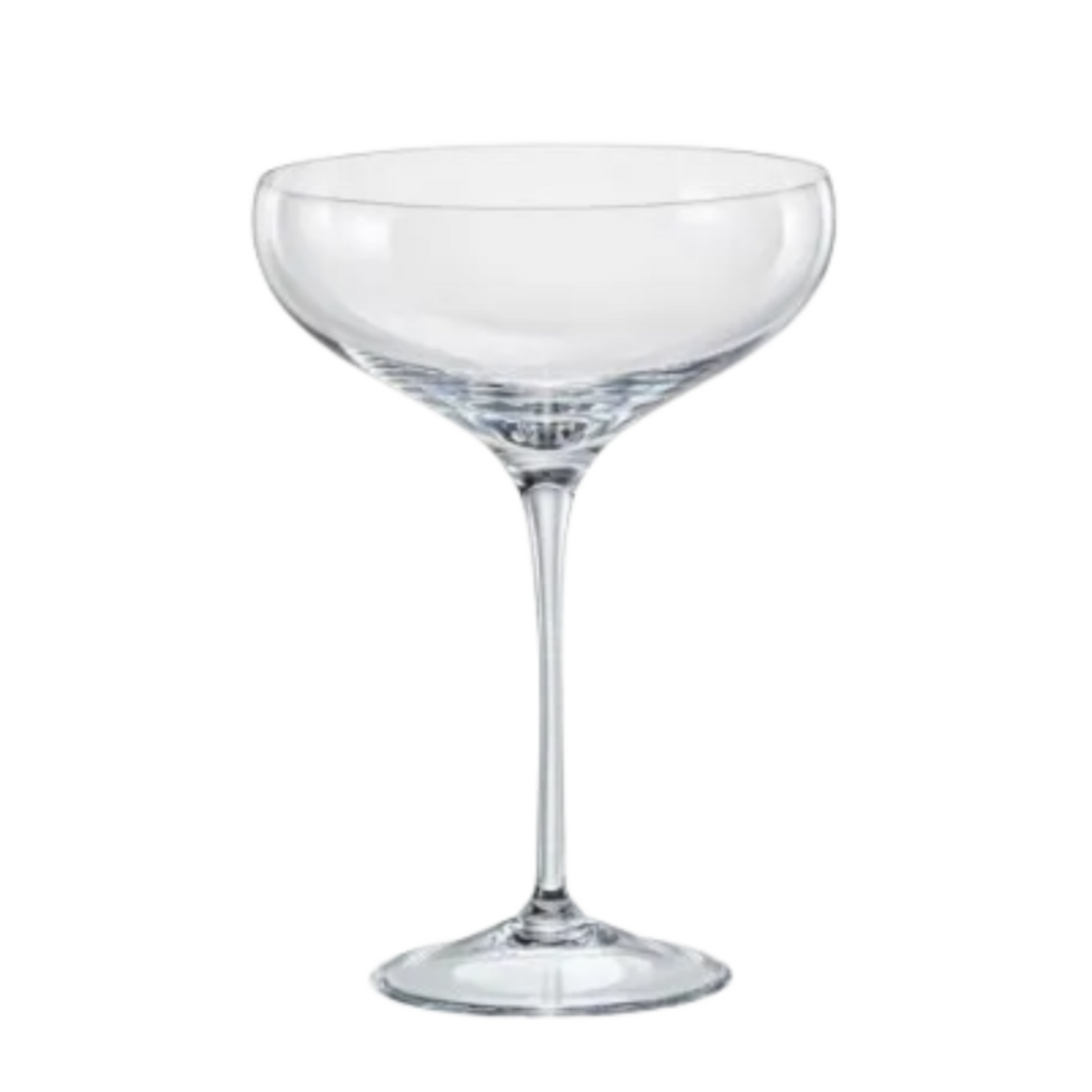 Taça de Cristal Coupé Blumenau para Champagne Mozart Crystal By Frederico Strauss