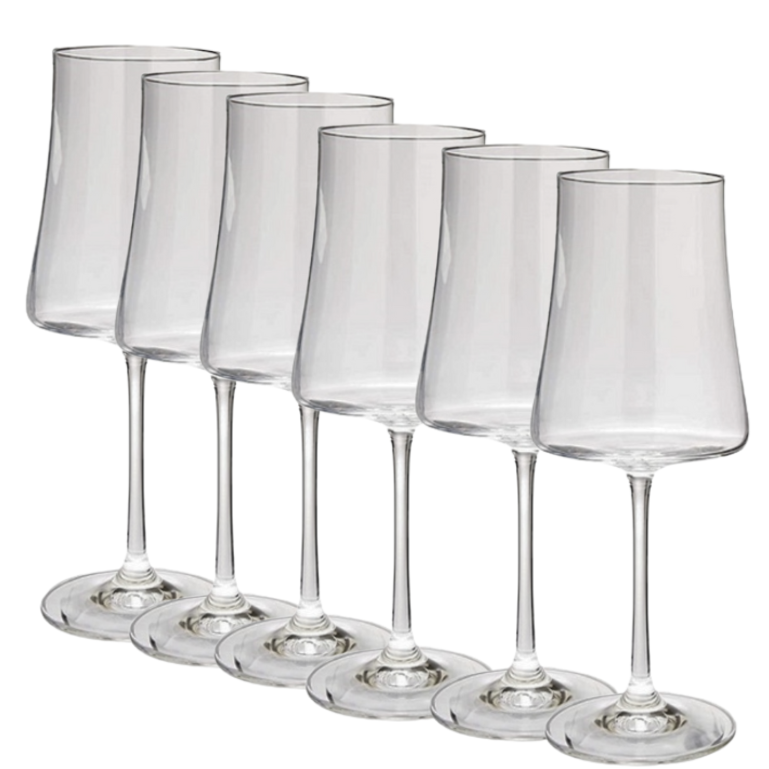 Jogo de 6 Taças de Cristal Itajahy para Vinho Mozart Crystal By Frederico Strauss