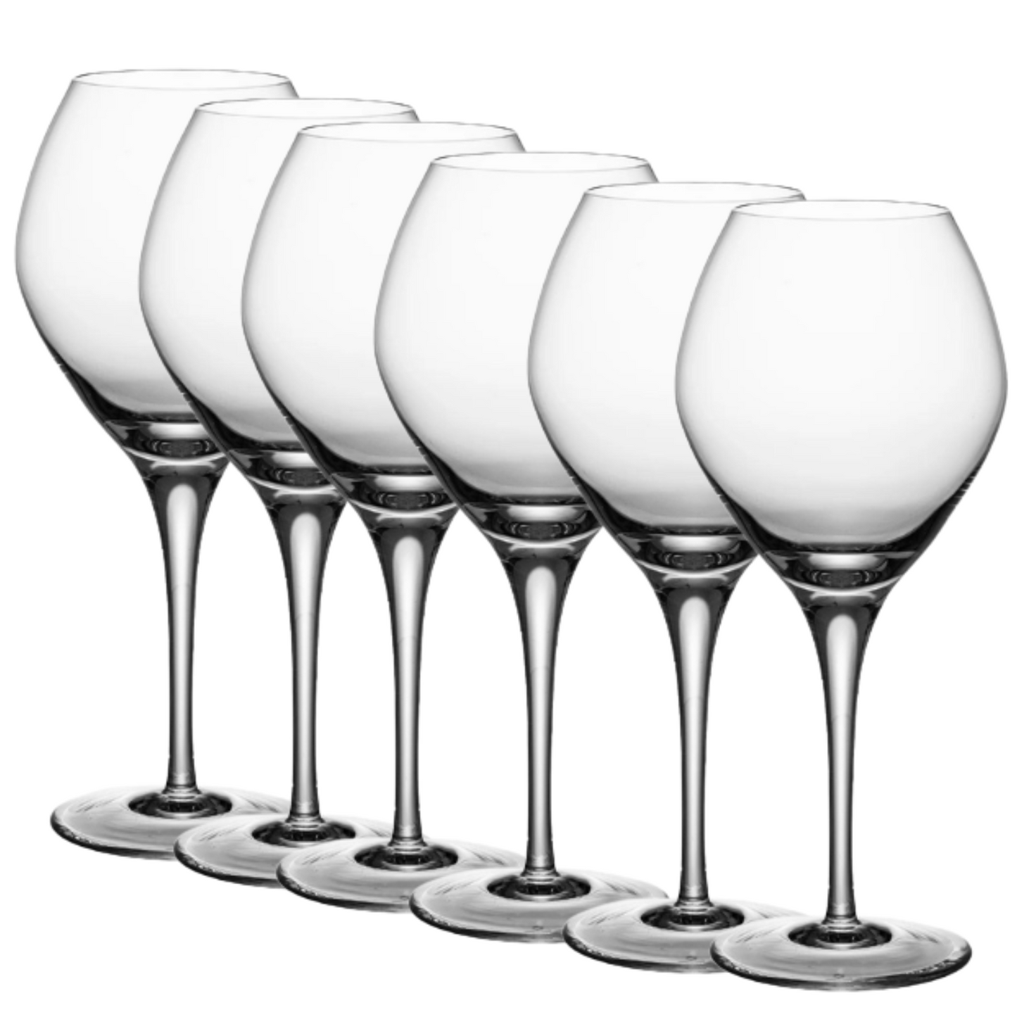 Jogo de 6 Taças de Cristal Sauternes para Vinho Branco Mozart Crystal By Frederico Strauss