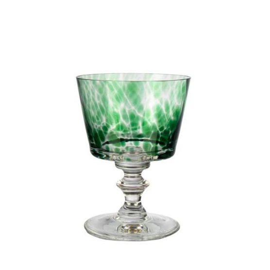 Taça de Cristal para Sobremesa Murano Colors Verde Mozart Crystal By Frederico Strauss