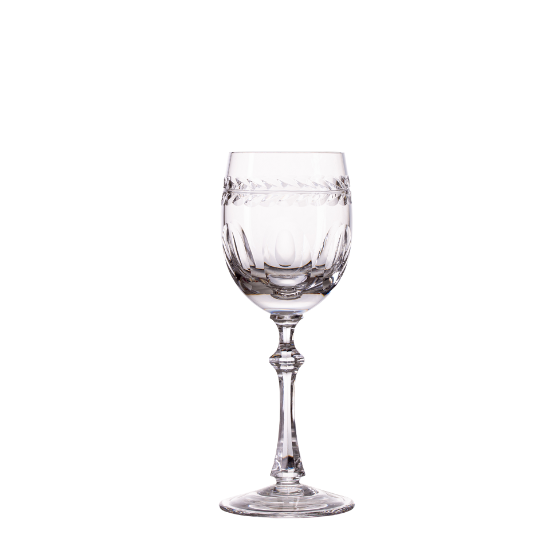 Jogo de 6 Taças de Cristal Réquiem para Licor Lapidado 17 Mozart Crystal By Frederico Strauss