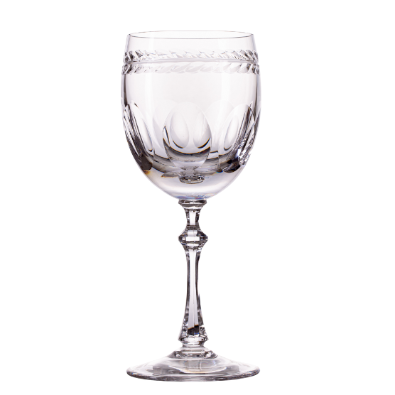Jogo de 6 Taças de Cristal Réquiem para Vinho Tinto Lapidado 17 Mozart Crystal By Frederico Strauss