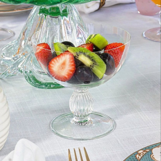 Taça de Cristal Katja Strauss para Sobremesa Mozart Crystal By Frederico Strauss