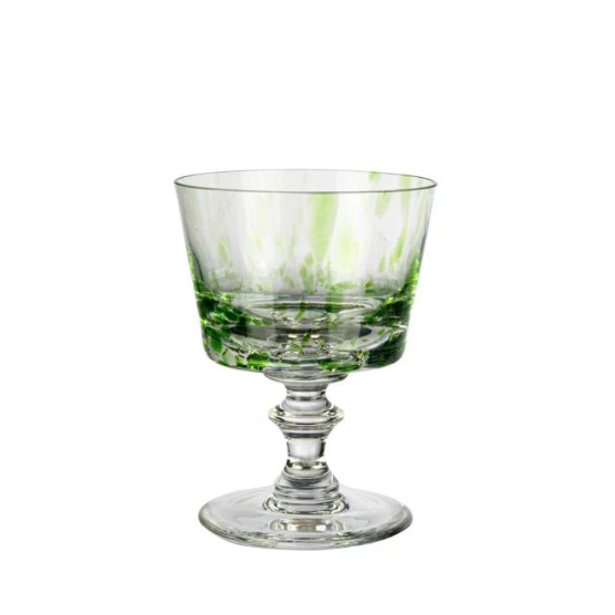 Taça de Cristal para Sobremesa Murano Colors Verde Claro Mozart Crystal By Frederico Strauss