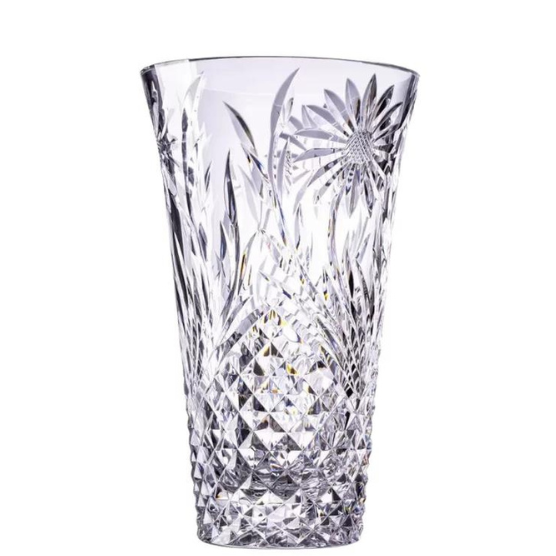 Vaso de Cristal Mozart Crystal By Frederico Strauss - 28 cm - Girassol