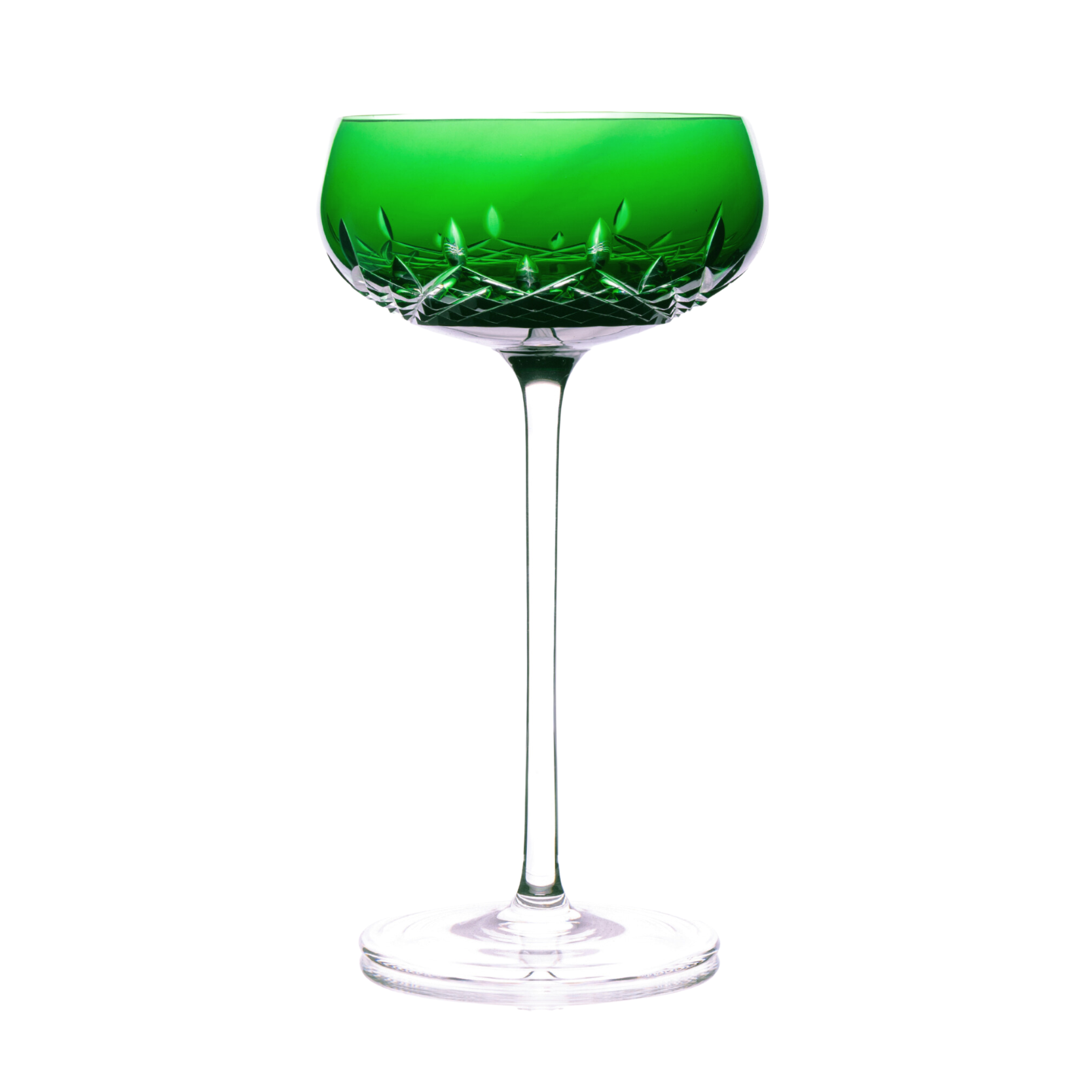 Taça de Cristal Coupé Bartender Balneário para Champanhe Lapidado 04 Mozart Crystal By Frederico Strauss