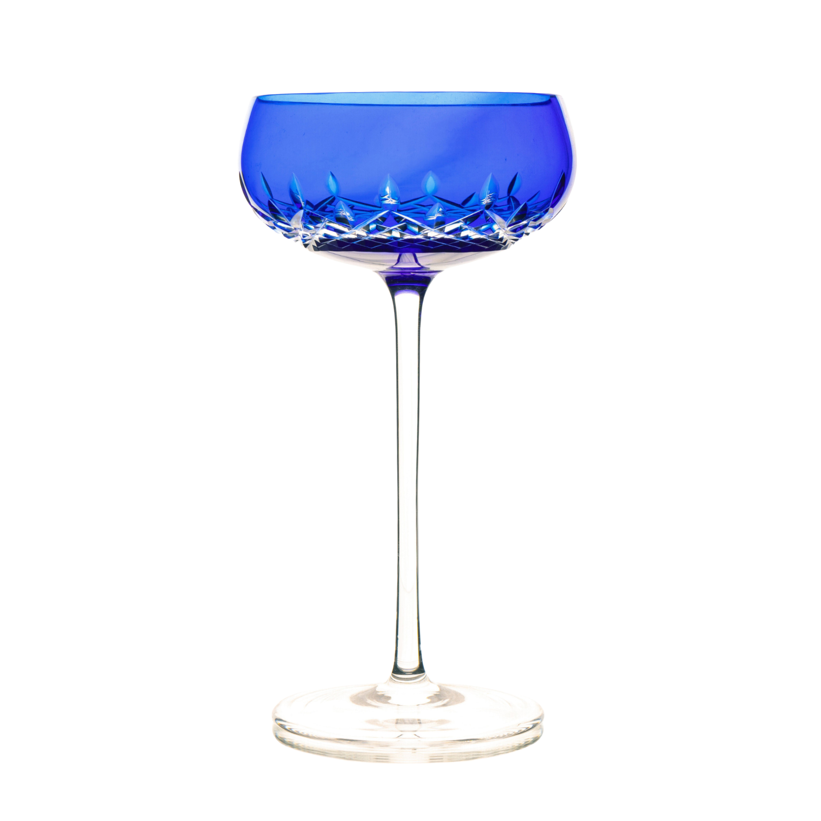 Taça de Cristal Coupé Bartender Balneário para Champanhe Lapidado 01 Mozart Crystal By Frederico Strauss