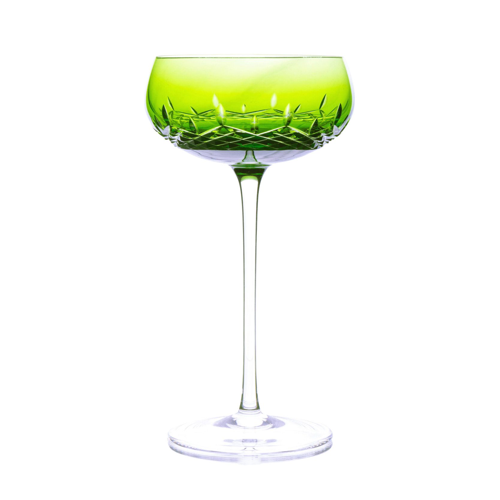 Taça de Cristal Coupé Bartender Balneário para Champanhe Lapidado 01 Mozart Crystal By Frederico Strauss