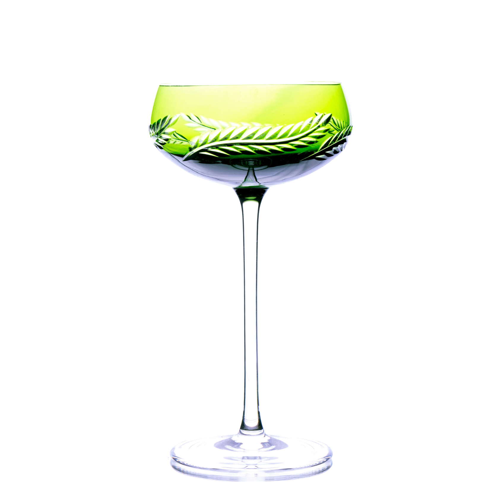 Taça de Cristal Coupé Bartender Balneário para Champanhe Lapidado 03 Mozart Crystal By Frederico Strauss