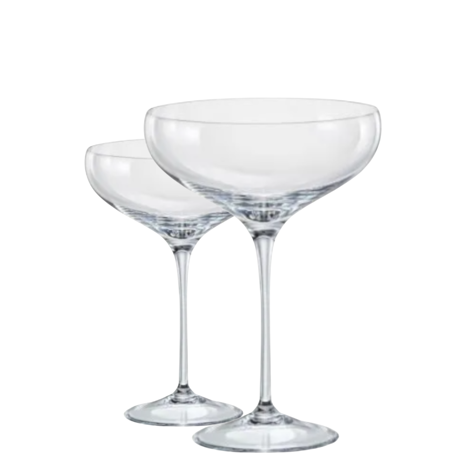 Jogo de 2 Taças de Cristal Coupé Blumenau Mozart Crystal By Frederico Strauss - 590ml - Sinfonia
