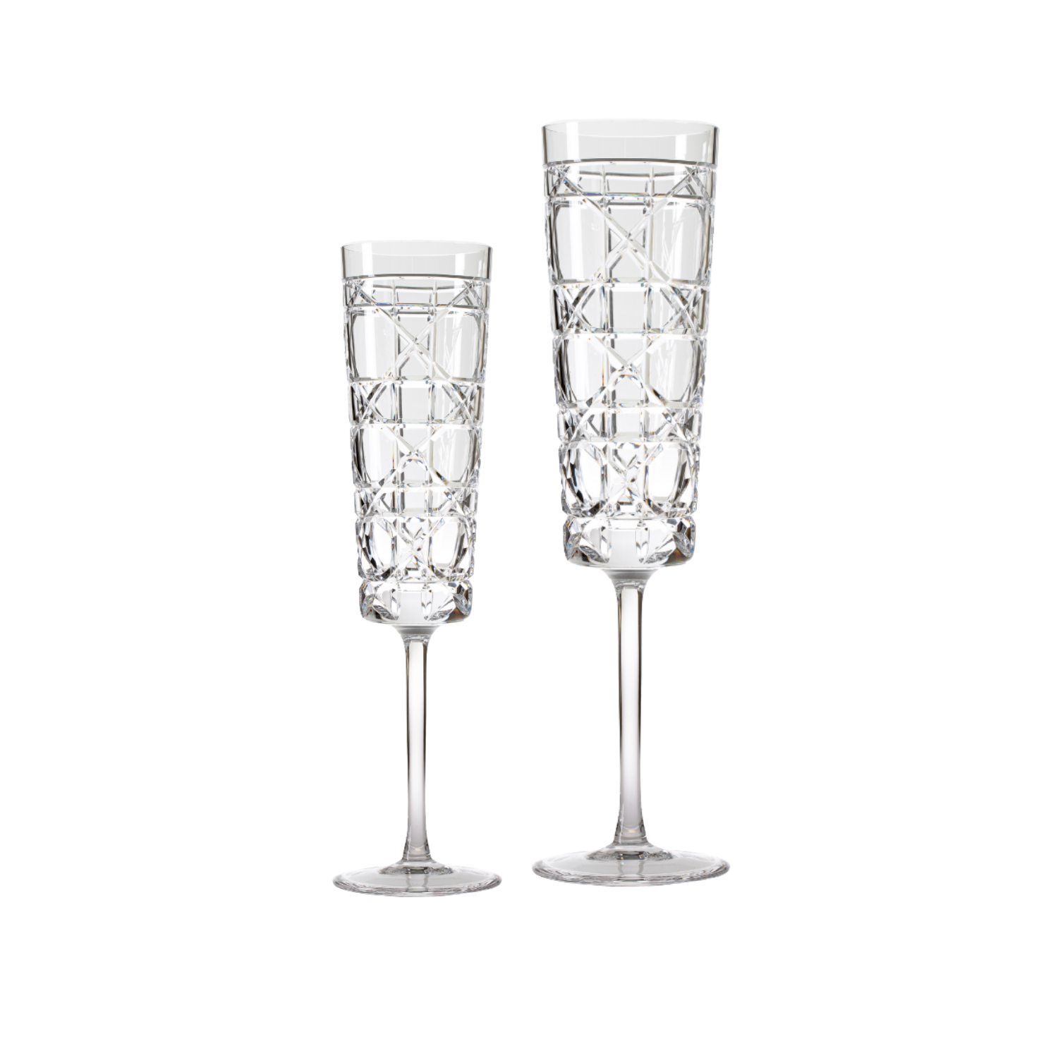 Jogo de 2 Taças de Cristal para Champagne Mozart Crystal By Frederico Strauss - 230ml - Casa de Bragança 95