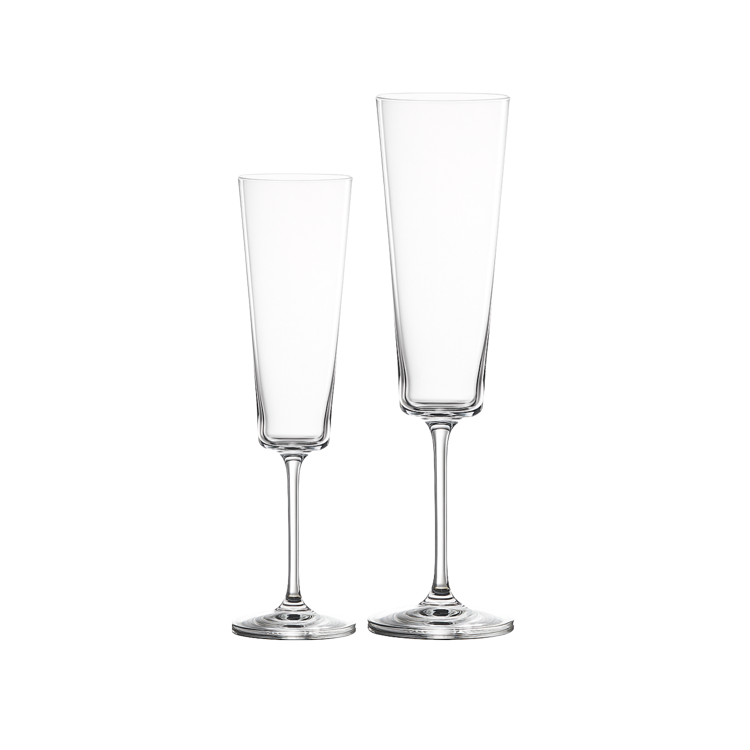 Jogo de 2 Taças de Cristal para Champagne Mozart Crystal By Frederico Strauss - 230ml - Casa de Bragança Liso