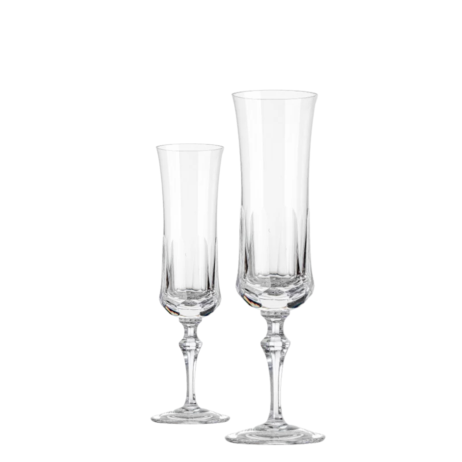 Jogo de 2 Taças de Cristal para Champagne Mozart Crystal By Frederico Strauss - 195ml - Flauta 55