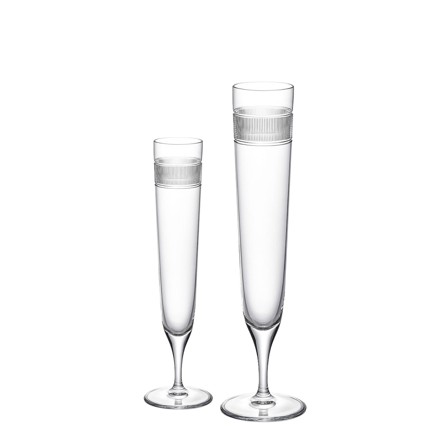 Jogo de 2 Taças de Cristal para Champagne Mozart Crystal By Frederico Strauss - 200ml - Country Club 07