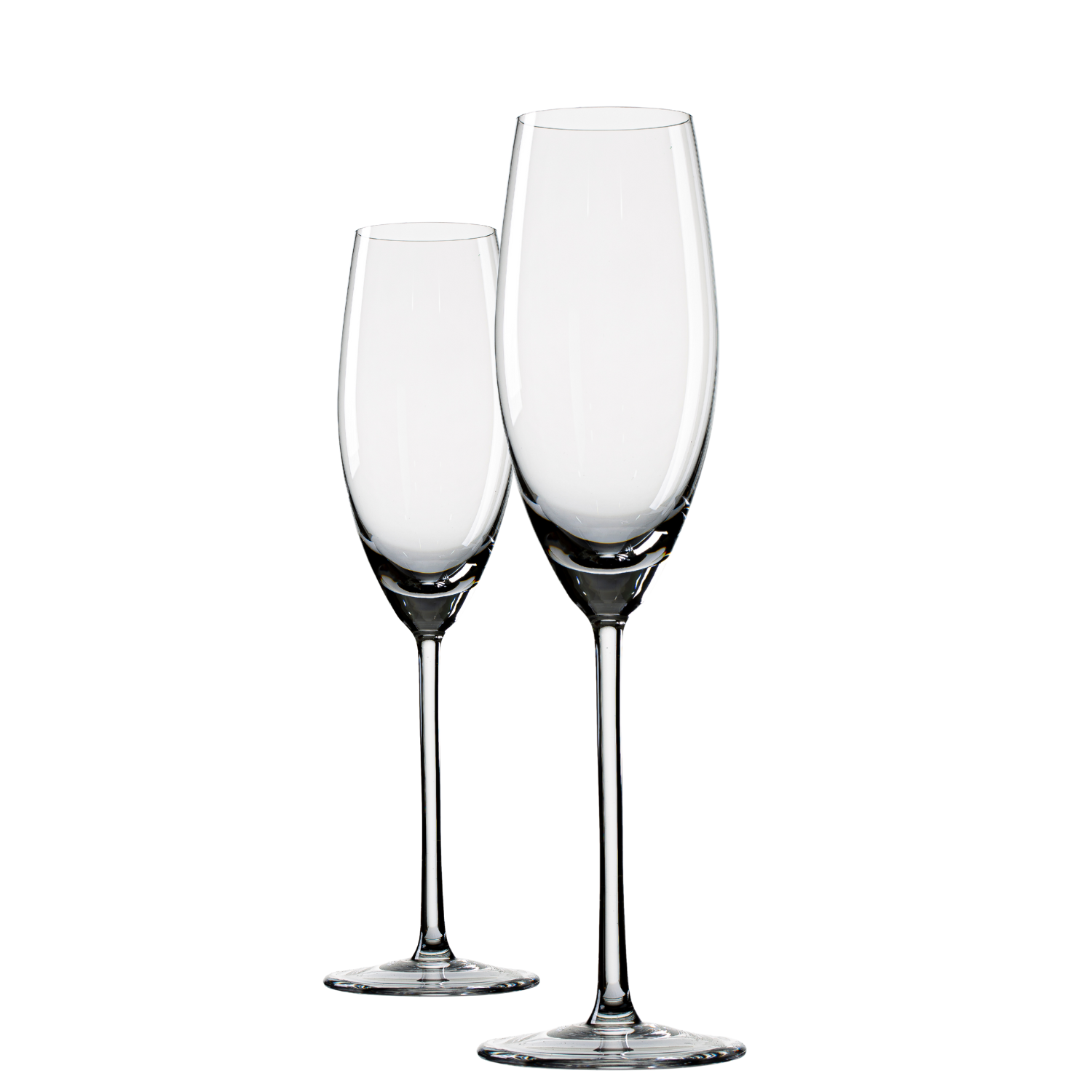 Jogo de 2 Taças de Cristal para Champagne Mozart Crystal By Frederico Strauss - 205ml - Sinfonia