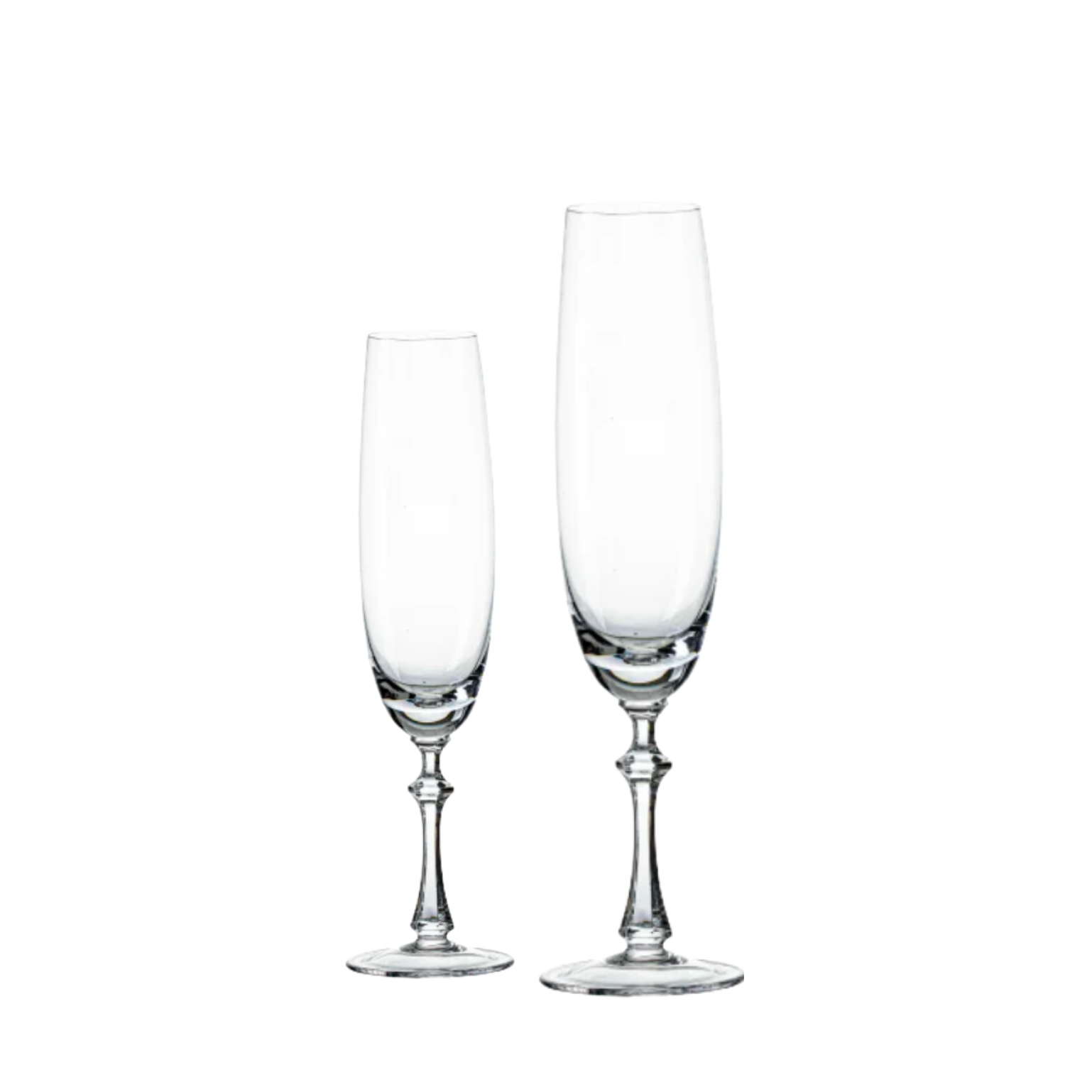 Jogo de 2 Taças de Cristal para Champagne Mozart Crystal By Frederico Strauss - 225ml - Réquiem Liso