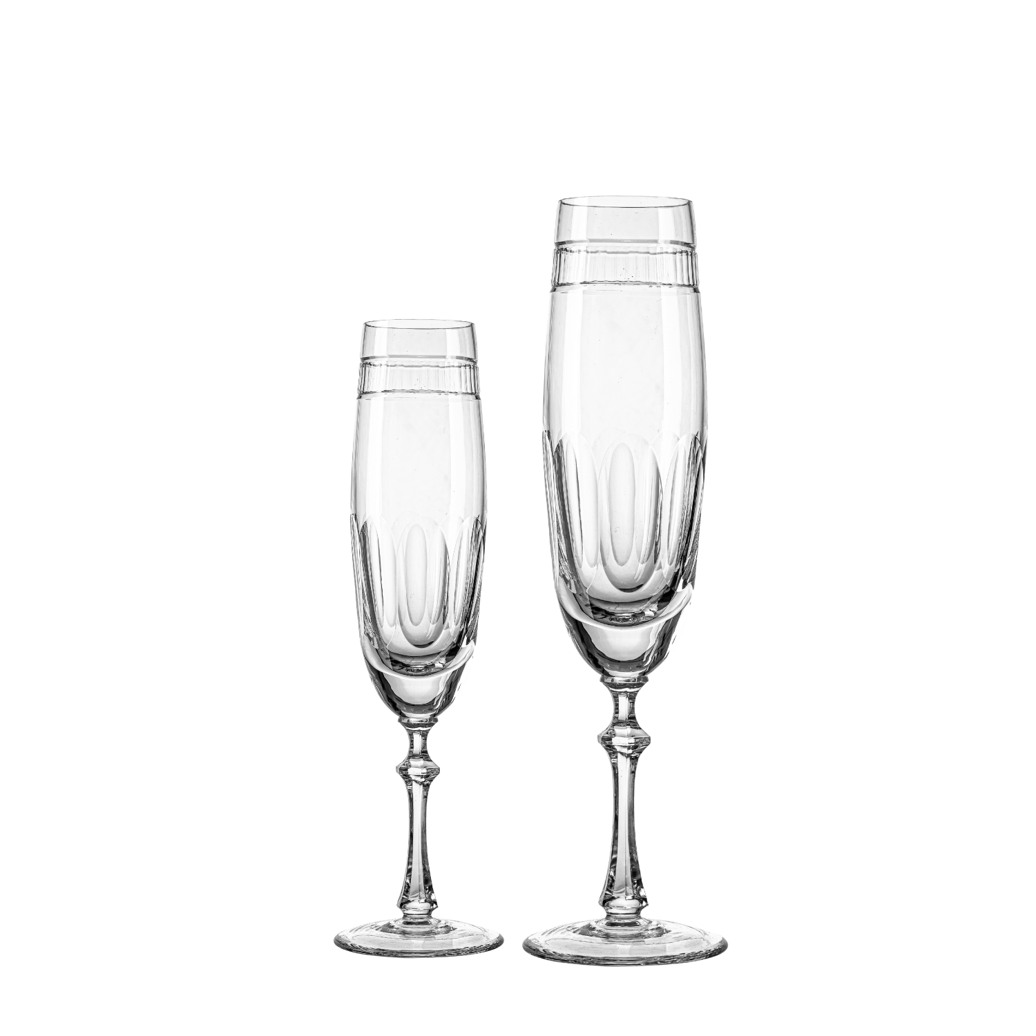Jogo de 2 Taças de Cristal para Champagne Mozart Crystal By Frederico Strauss - 225ml - Réquiem 07