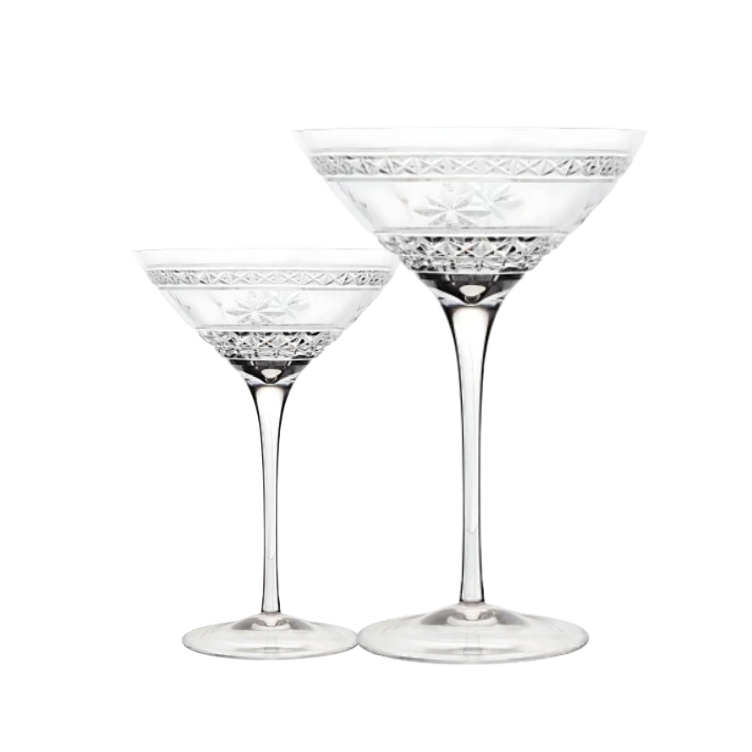 Jogo de 2 Taças de Cristal para Dry Martini Mozart Crystal By Frederico Strauss - 280ml - Country Club 91