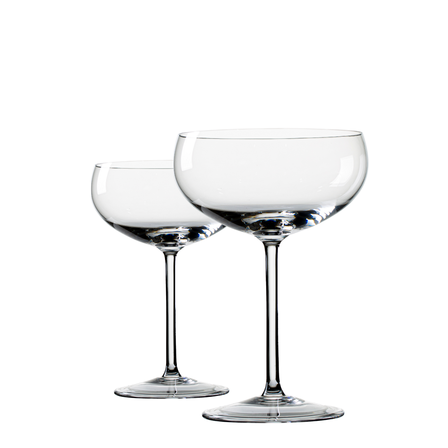 Jogo de 2 Taças de Cristal Coupé para Champagne Mozart Crystal By Frederico Strauss - 285ml - Sinfonia