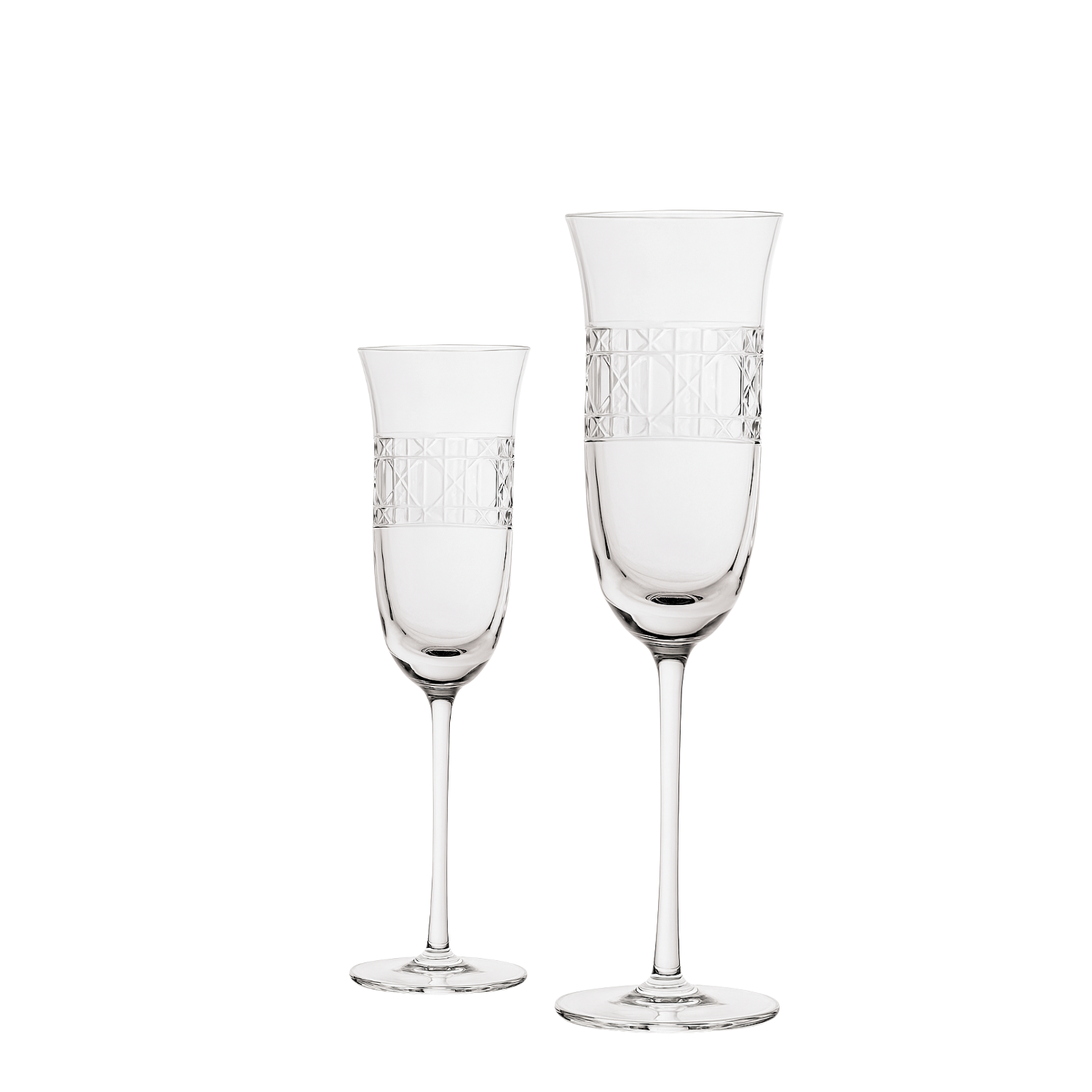 Jogo de 2 Taças de Cristal para Champagne Mozart Crystal By Frederico Strauss - 190ml - Florianópolis 95